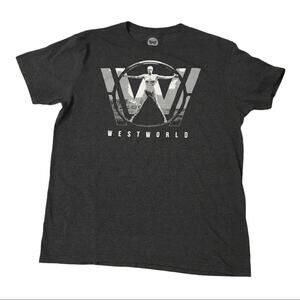 West World Men's Graphic Tee - Gray - Large